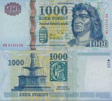 *1000 Forintov Maďarsko 2005, P195a UNC - Kliknutím na obrázok zatvorte -